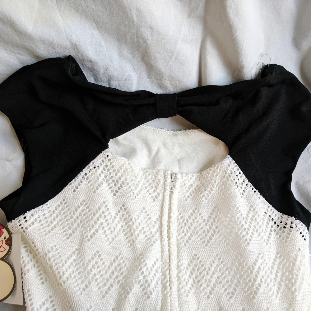 NWT Speechless Girls ivory eyelets dress size 8